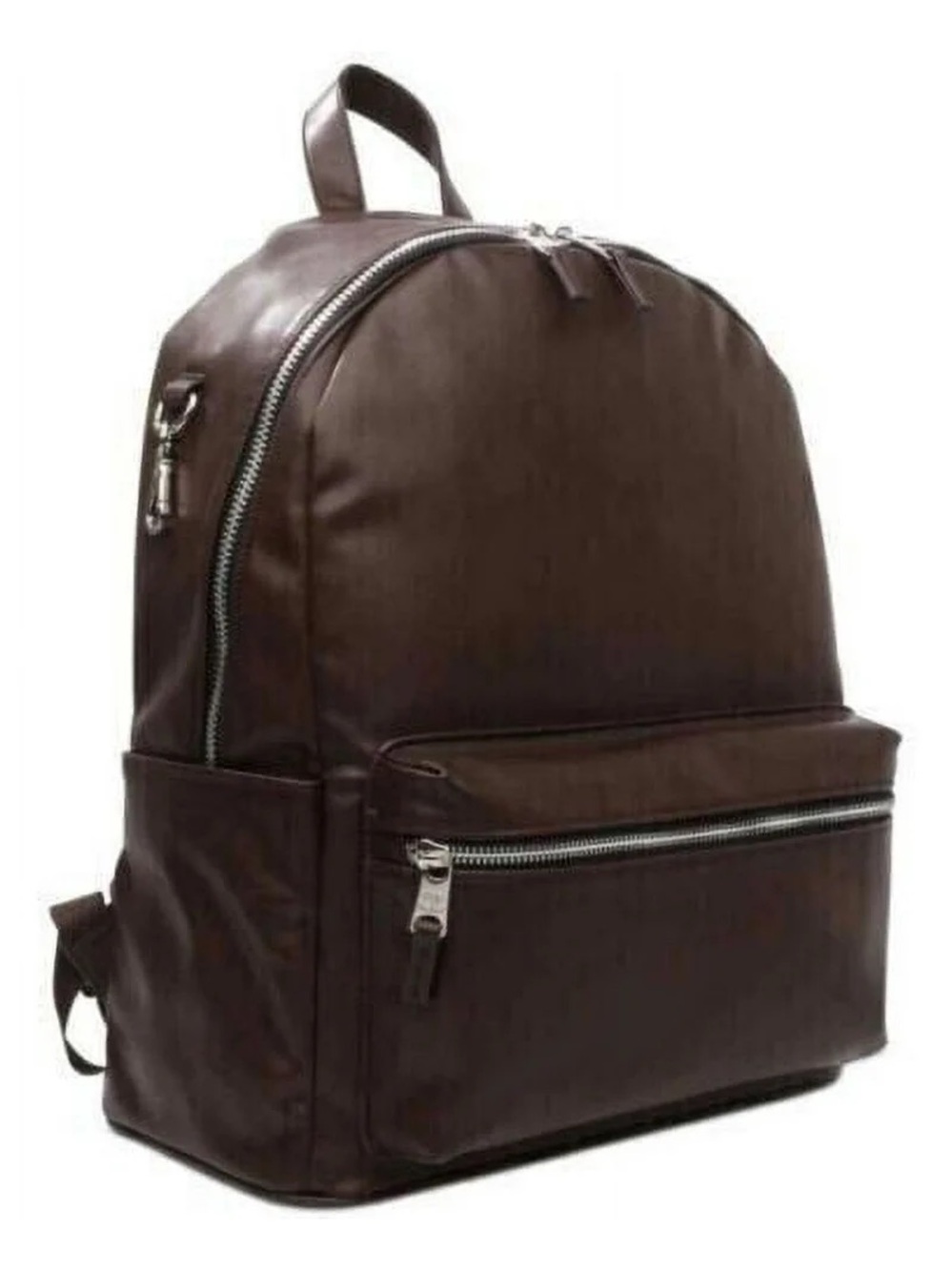 NWT Steve Madden Unisex Leather Dome Backpack and Keychain MSRP $99